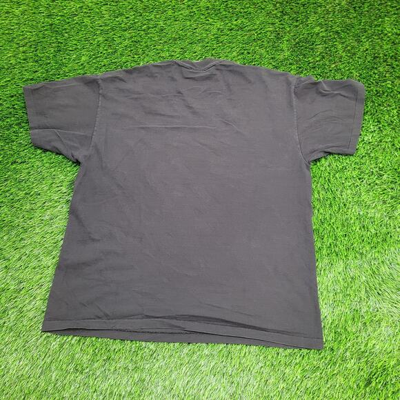 Vintage 90s Hanes Shirt Womens XL 22x26 Faded Black Slogan - Picture 2 of 12
